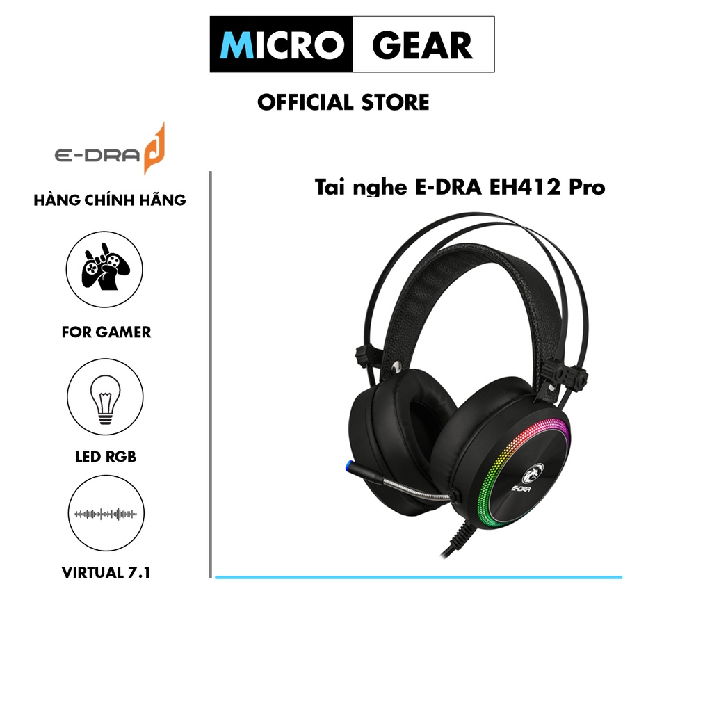 Tai nghe Gaming E-DRA EH412 Pro   - Hàng chính hãng BH 24 Tháng