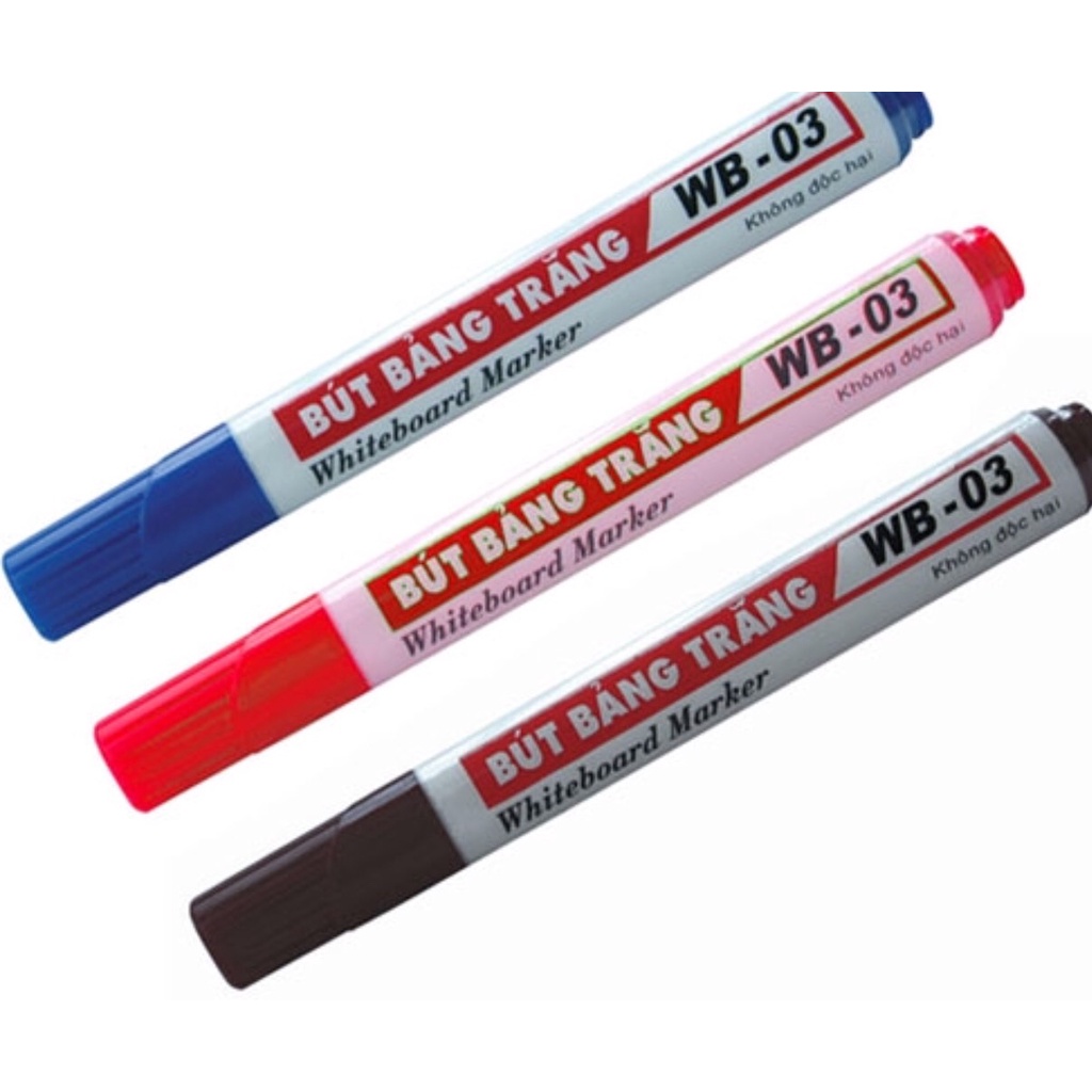 1 hộp 10 bút dạ viết bảng trắng Thiên Long, có thể đổ mực khi hết