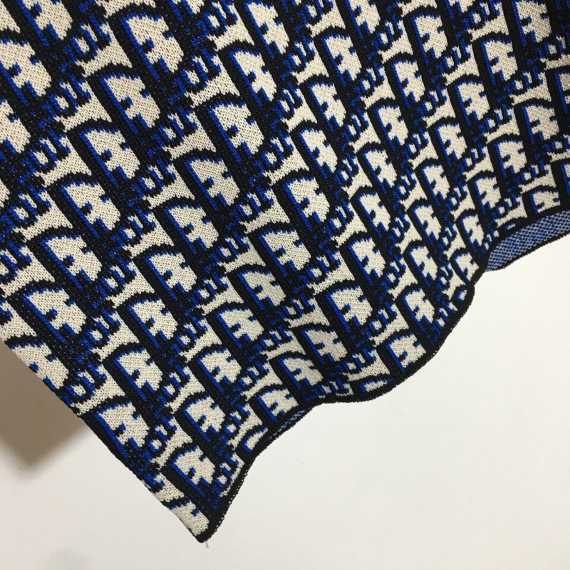 Áo ba lỗ hoạ tiết thương hiệu Dior CD cao cấp chất liệu jacquard dệt kim mềm mại thoải mái