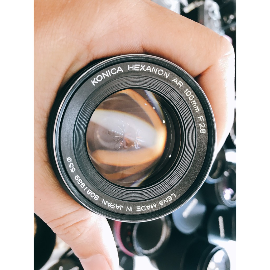 Ống kính MF Konica Hexanon AR 100mm F2.8