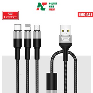 Cáp Sạc Dù đa năng 3 in1 Earldom IMC- 041