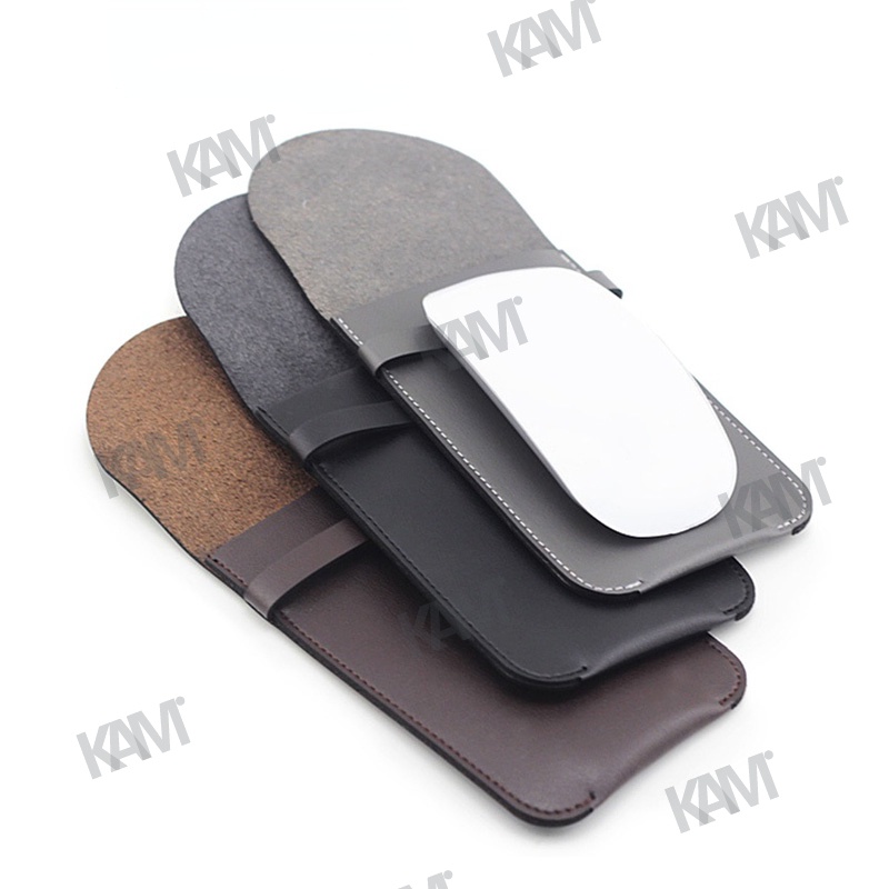 Túi Đựng Chuột Không Dây Bằng Da PU Chống Trầy Xước Cho Magic Mouse 2