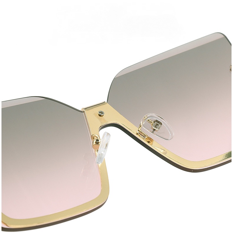 Kính Mát Nửa Gọng Kim Loại Chống Tia UV400 Sự Bảo Vệ