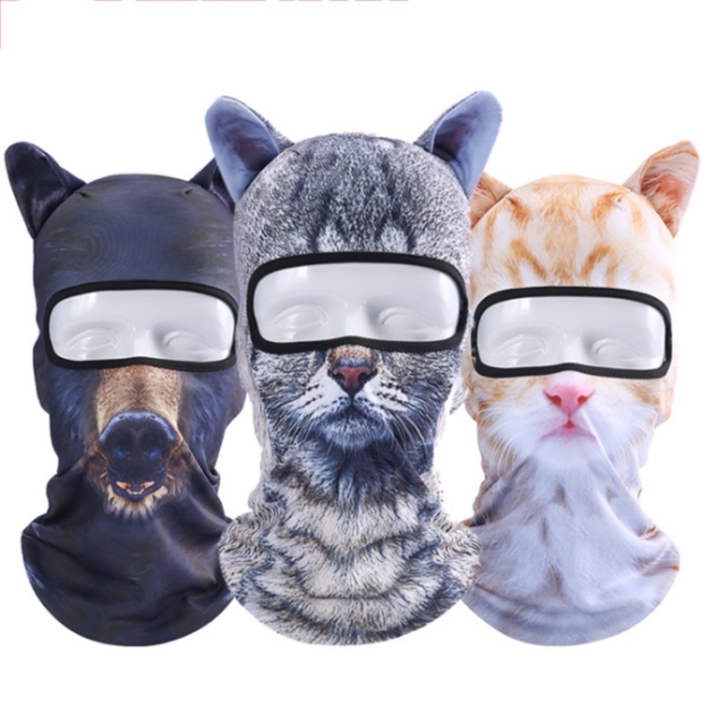 Thảm Chùi Chân Mùa Xuân In Họa Tiết Mặt Động Vật 3D Dễ Thương