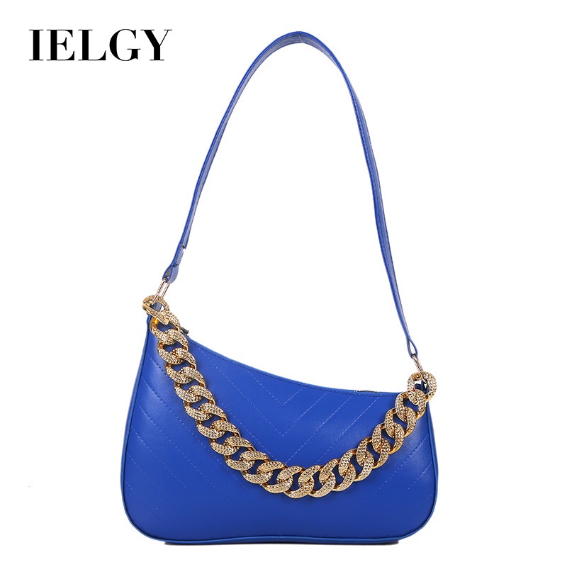 Túi đeo vai IELGY hình bán nguyệt phong cách cổ điển thời trang tùy chọn màu sắc dành cho nữ