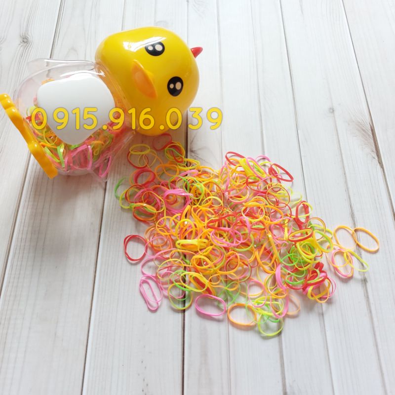 Hũ Thun Cột Tóc Hình Gấu Dễ Thương