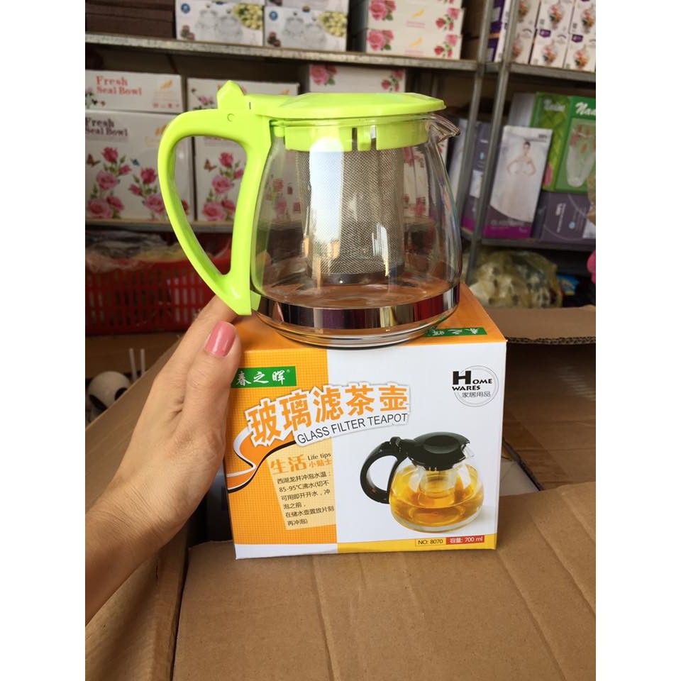 Bình lọc trà có lưới bên trong bền đẹp thể tích 700ml | BigBuy360 - bigbuy360.vn