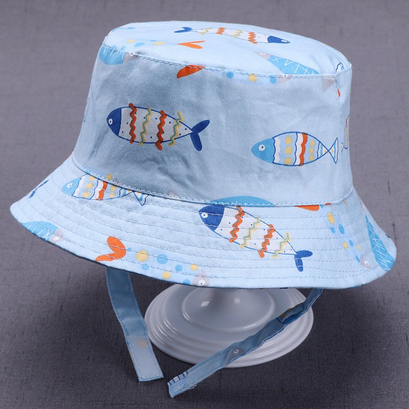 Nón chống nắng trẻ em 0-4 tuổi tai bèo hoạ tiết hoạt hình siêu dễ thương PocoHome, chất liệu cotton mềm mát, thoáng khí