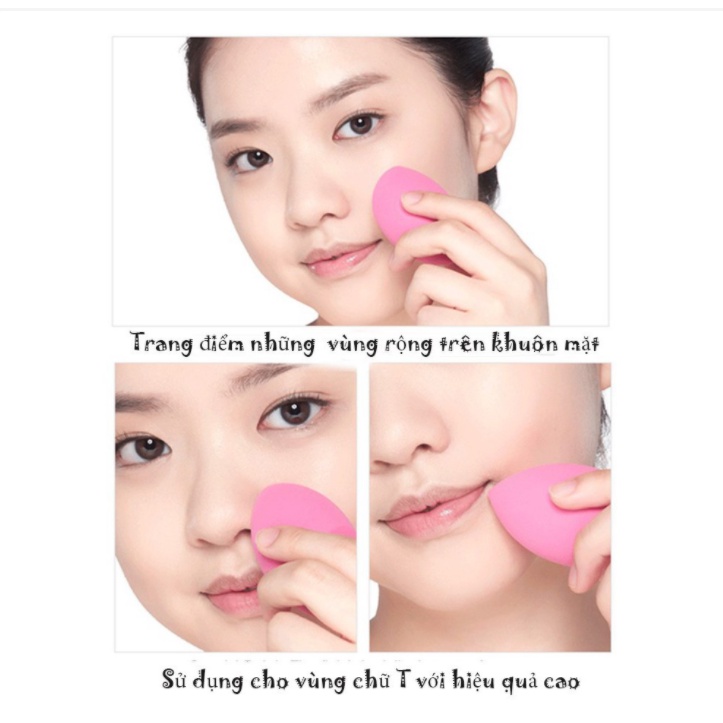 Set 6 Mút Trang Điểm Hình Dáng Khác Nhau Mềm Mại