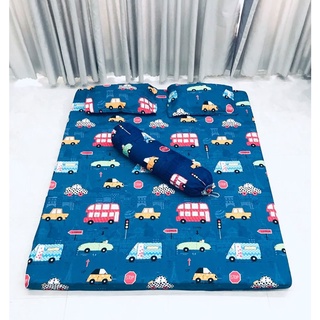 Trọn Bộ 4 Món Vỏ Chăn Ga Gối Cotton Poly mẫu hình Ô TÔ dễ thương cho bé trai