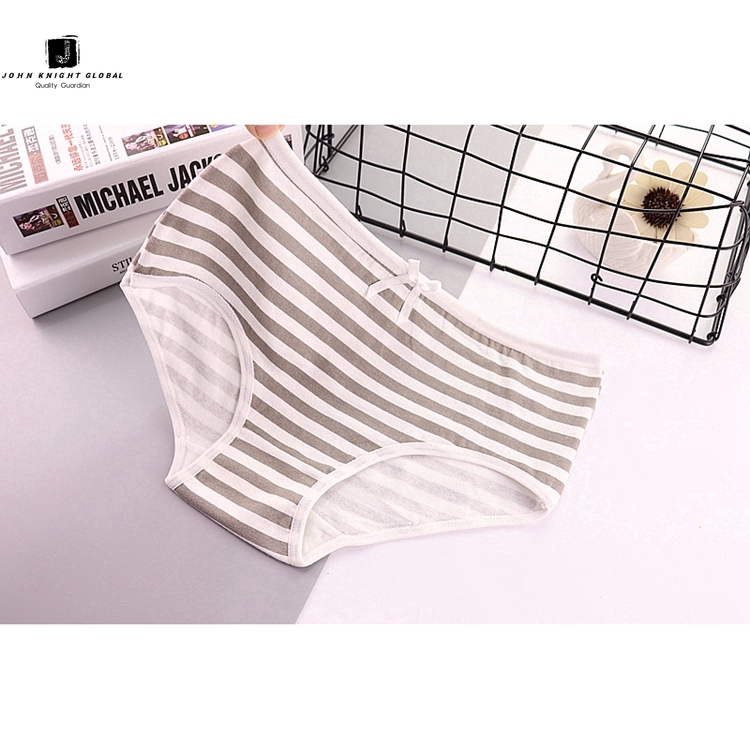 JKG Quần Lót Kẻ Sọc Hải Quân Đính Nơ Dễ Thương Bằng Vải Cotton Cho Phái Nữ | BigBuy360 - bigbuy360.vn