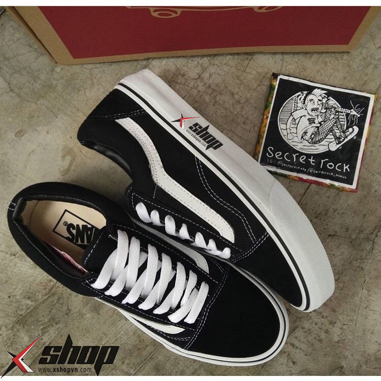 [GIÁ SỐC] Giày Thể Thao Old Skool Đen Trắng Cổ Thấp