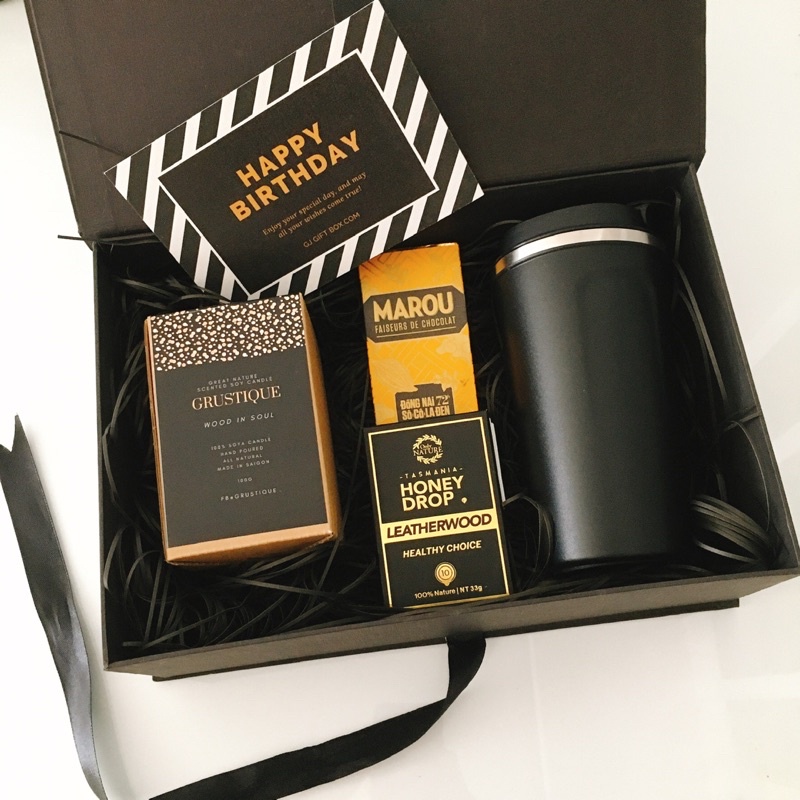 A Man Box - GJ Gift Box, Quà tặng sinh nhật, quà tặng bạn trai, quà tặng sếp nữ, quà tặng bạn nam