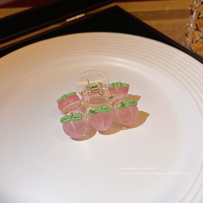 Kẹp Tóc Hình Cá Mập Màu Hồng Trong Suốt Phong Cách Nhật Bản 2022 Cho Nữ F643