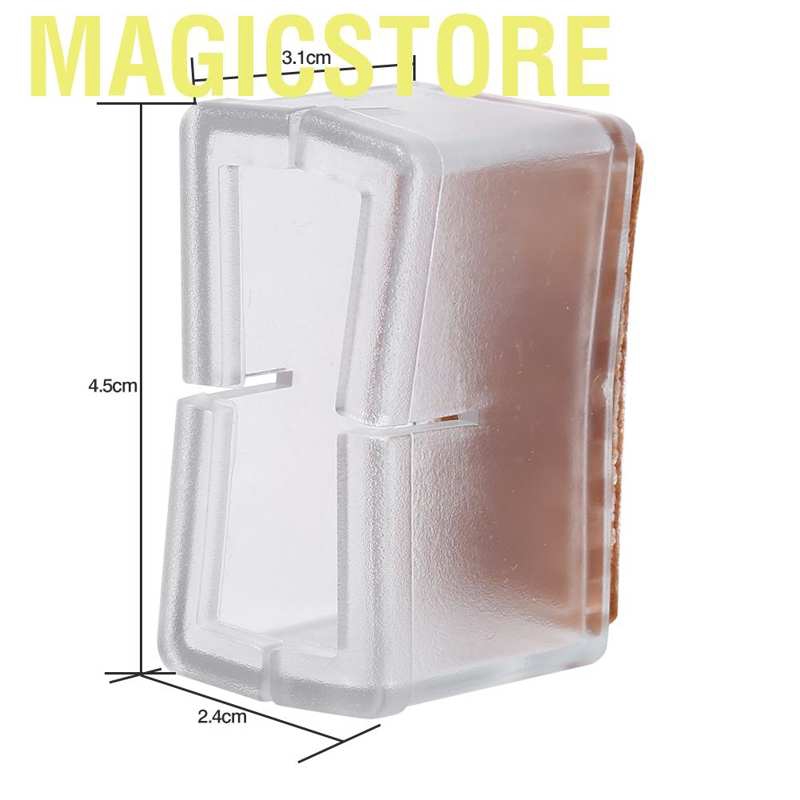 Set 8 Miếng Cao Su Bọc Chân Bàn Ghế Chống Trầy Sàn Nhà