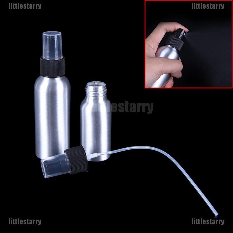 (hàng Mới Về) Chai Xịt Làm Tóc Bằng Nhôm 1x30 / 50 / 100ml