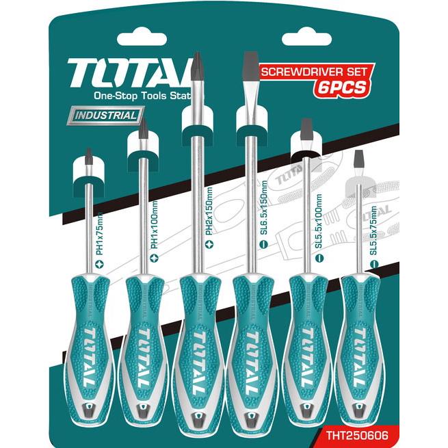 Bộ tuốc nơ vít tô vít 6 chi tiết total tht250606