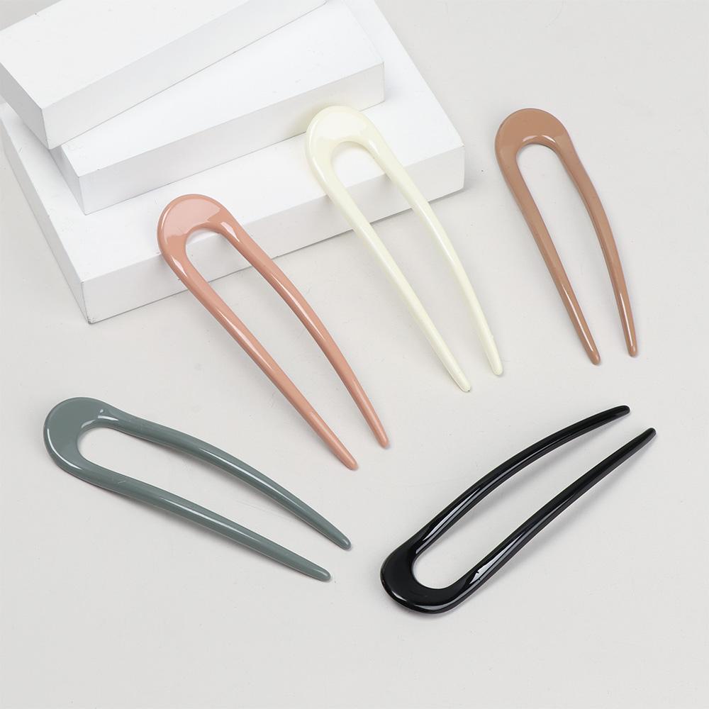 Kẹp Tóc Kim Loại Acrylic Thời Trang