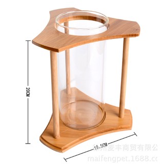 Bể cá mini trụ gỗ