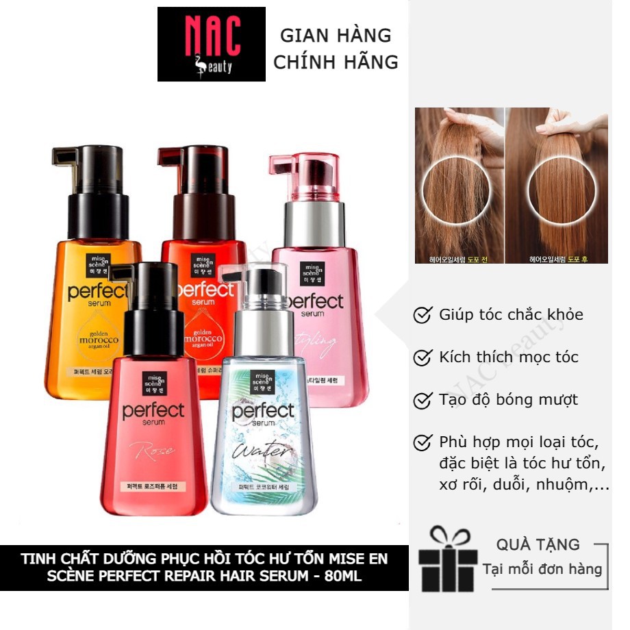 Tinh Chất Dưỡng Phục Hồi Tóc Hư Tổn Mise en Scène Perfect Repair Hair Serum 80ml