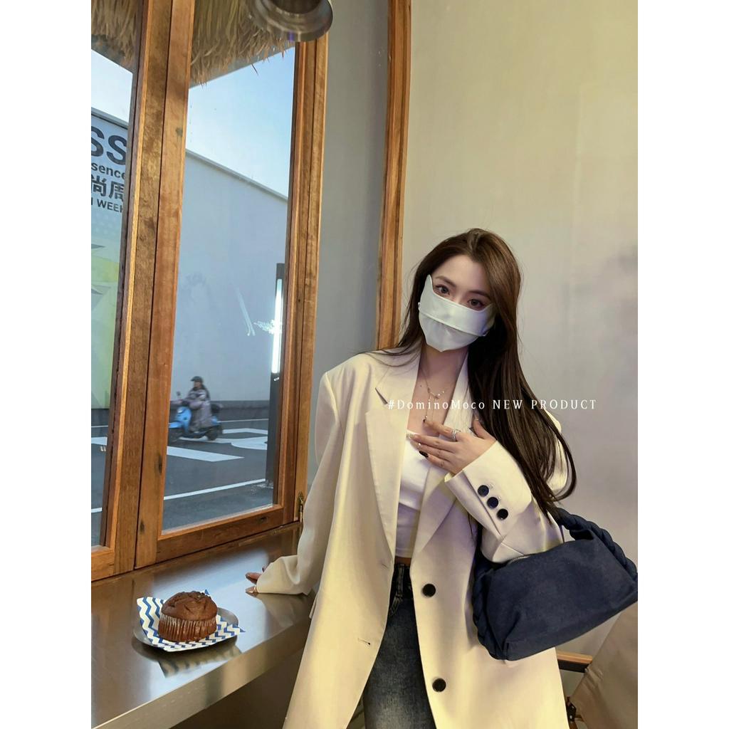 Khẩu Trang Ngăn Tia UV UPF 50+ DOMINOMOCO Hàn Quốc Mềm Mịn