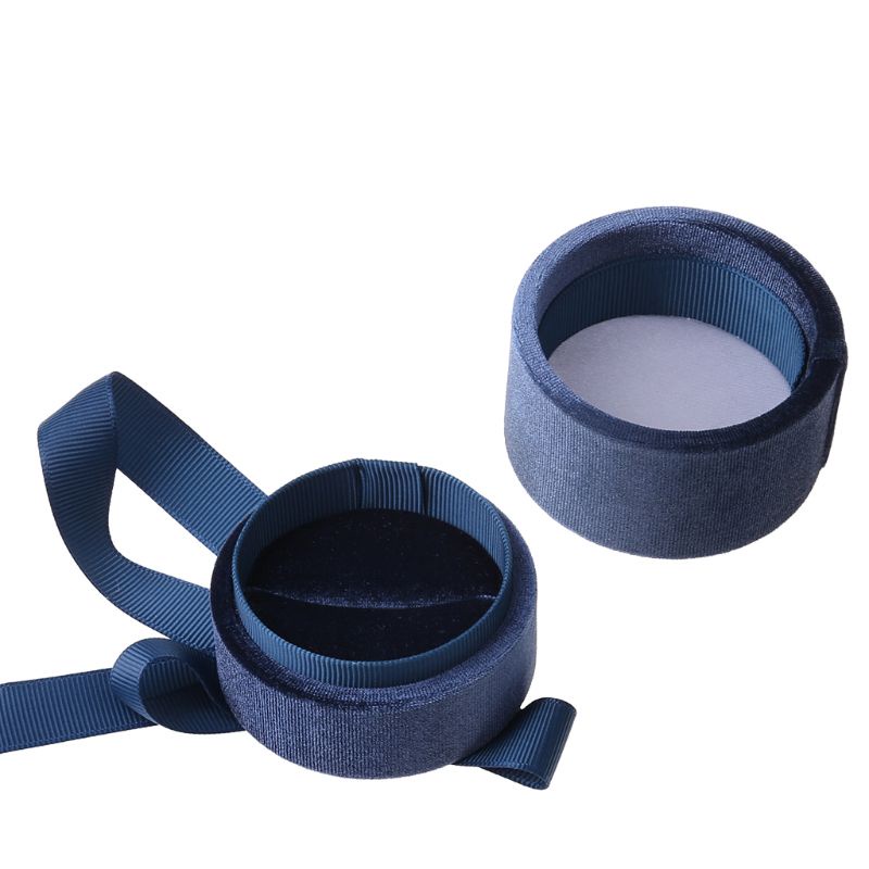 Hộp Đựng Nhẫn Cưới Hình Tròn Màu Sắc Đơn Giản