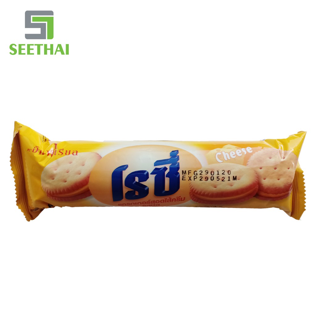 Bánh quy giòn nhân kem phô mai ROSY 100gr - bánh quy Thái Lan không chất bảo quản - Biscuit sandwich crackers cheese