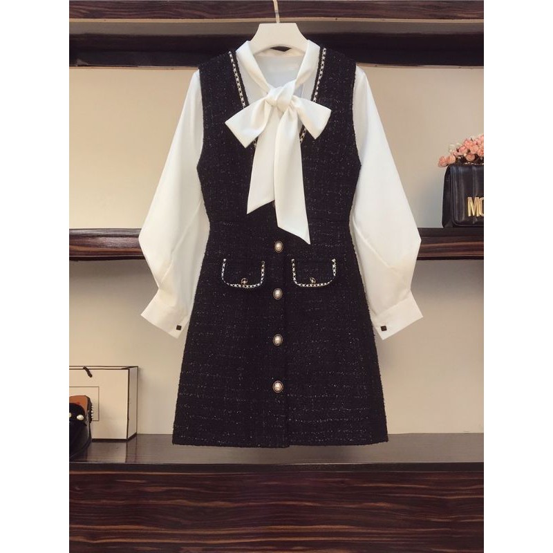 SÉT ÁO SƠ MI, VÁY TWEET -  Hàng Sẵn