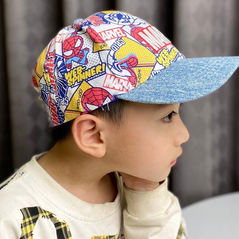 Mũ nón lưỡi trai cho bé trai bé gái 3-8 tuổi trẻ em thời trang họa tiết hình hoạt phong cách mới