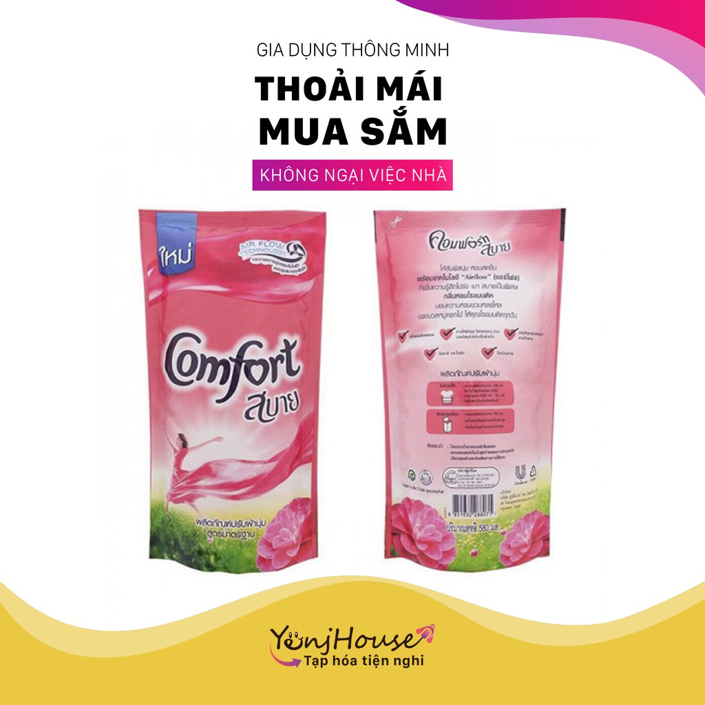 Nước xả vải quần áo comfort Thái Lan 580ml (ngẫu nhiên) - YenjHouse