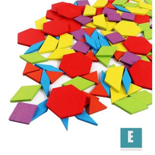 Bộ ghép hình Pattern block 155 miếng ghép