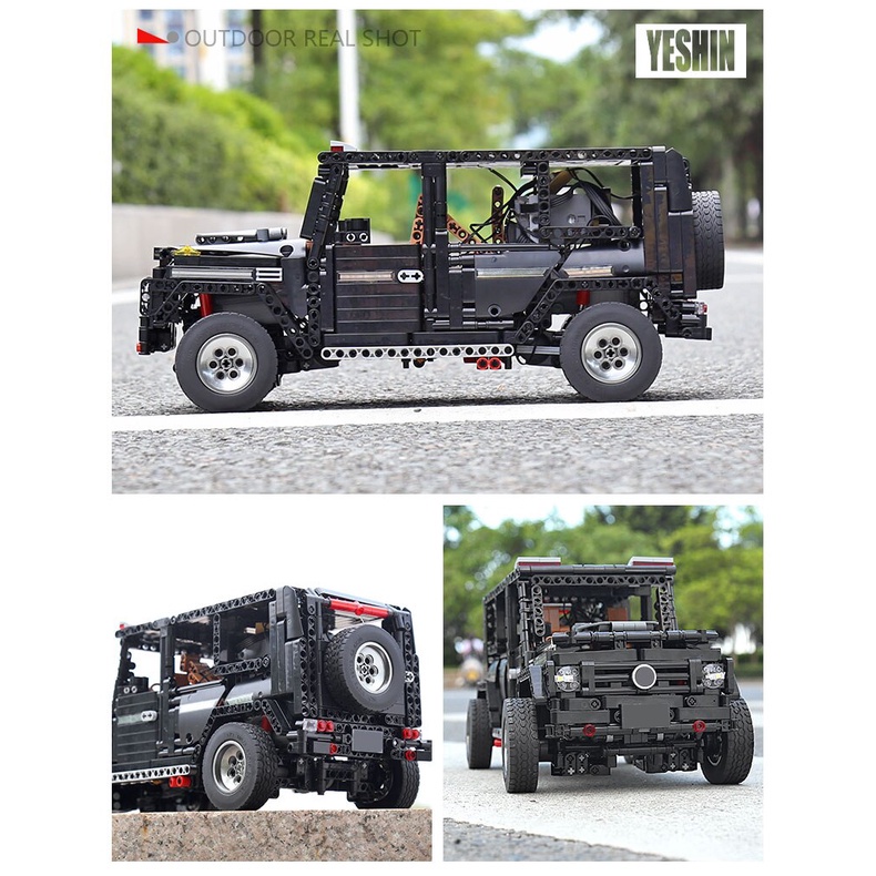Mẫu Lắp Ráp mô hình siêu xe  MOULD KING 13068 MOC The SUV G500 Wagon Off-road Vehicle Truck