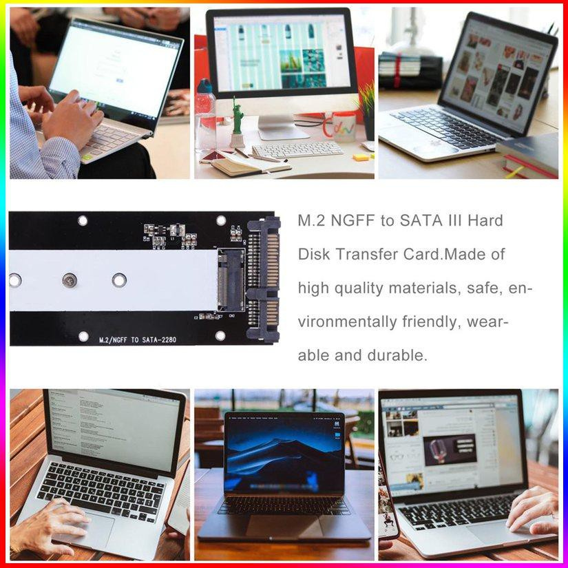 Thẻ Chuyển Đổi M.2 Ngff Sang Sata Iii Ssd 2230 / 2242 / 2260 / 2280 | BigBuy360 - bigbuy360.vn