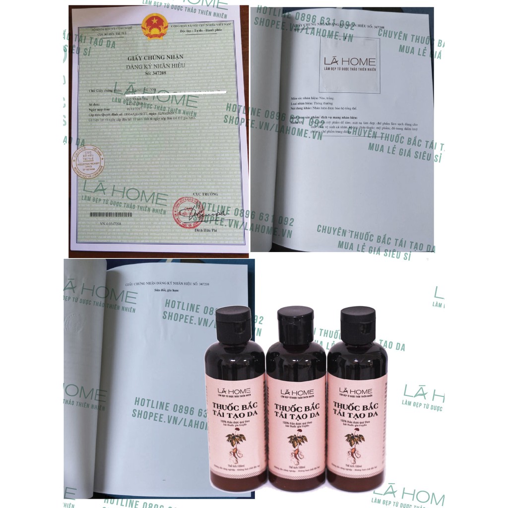 Thảo Dược Tái Tạo Da Lá Home 110ml - Thơm mùi sâm, Giá sỉ tại xưởng