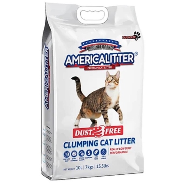 CÁT VỆ SINH CHO MÈO AMERICA LITTER 10L