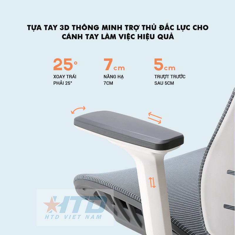 SIHOO M93C - ghế công thái học Egronomic full lưới thoáng khí, tựa lưng xương rồng , đêm ngồi di động bảo vệ cột sống