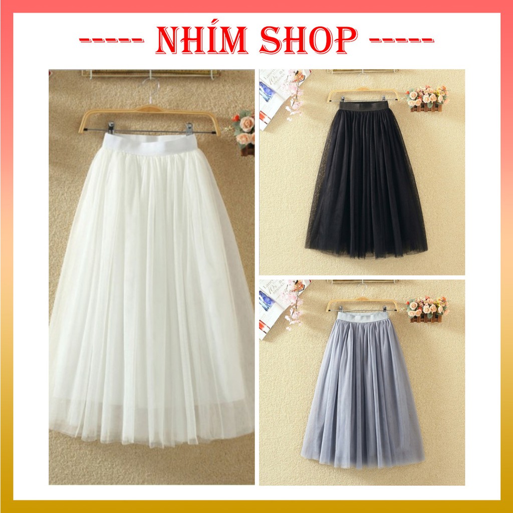 Chân váy dài, chân váy xòe Tutu nữ- NhimShop CV06