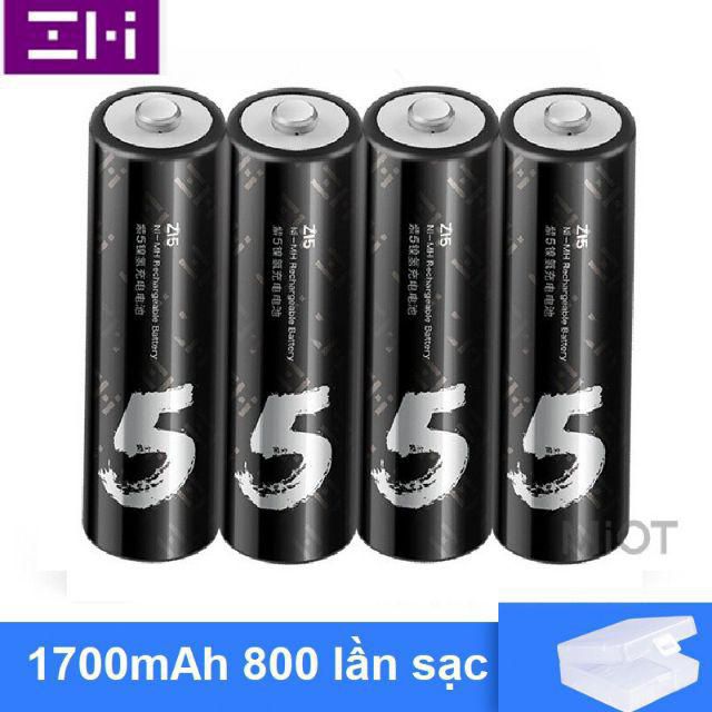 Bộ 4 pin sạc AA Xiaomi zi5 dung lượng cao sạc lại tới 1500 lần