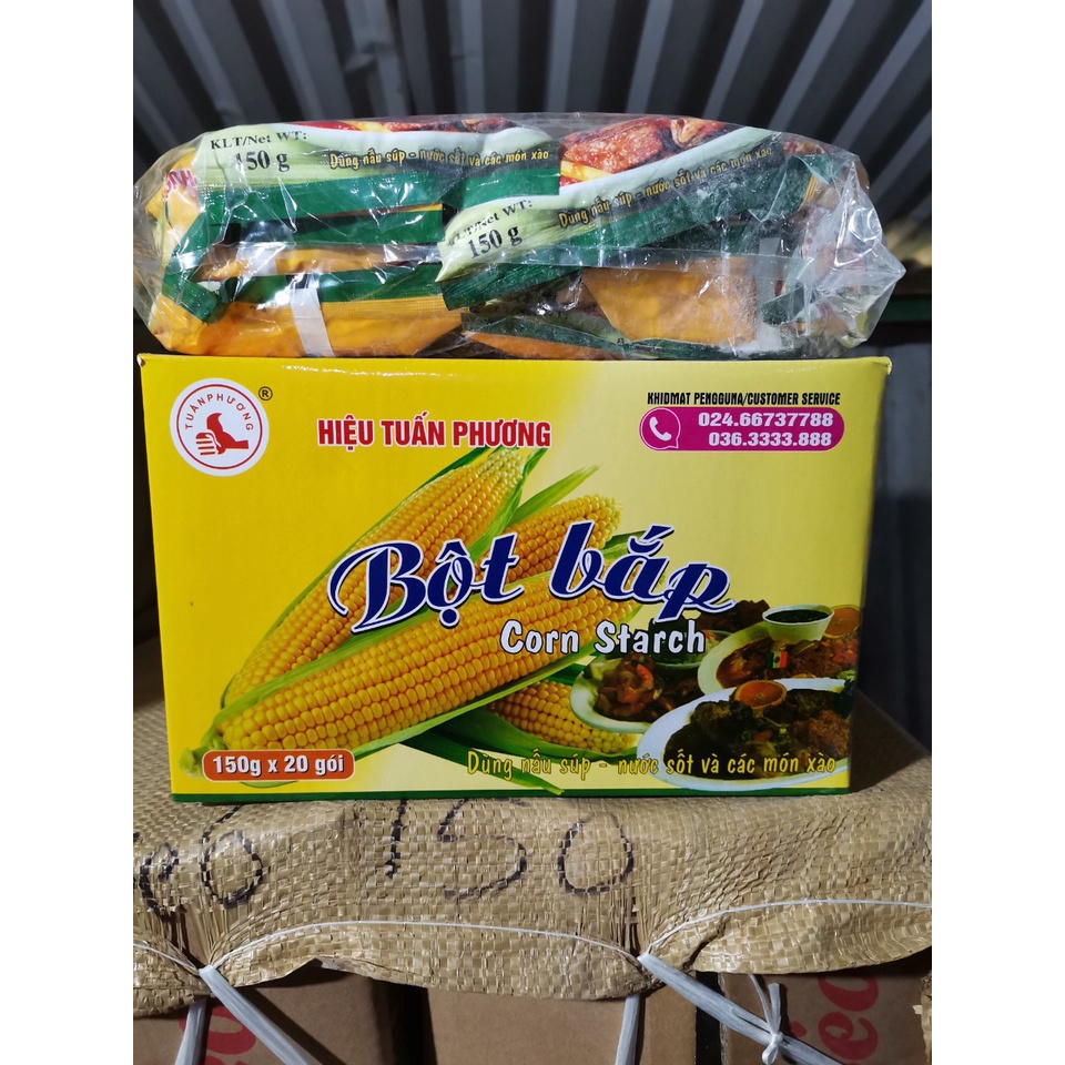 Bột bắp 1 thùng 20 gói