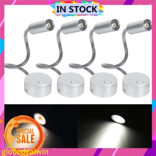 Globedealwin LED Flash support support đọc sách màu bằng nhôm