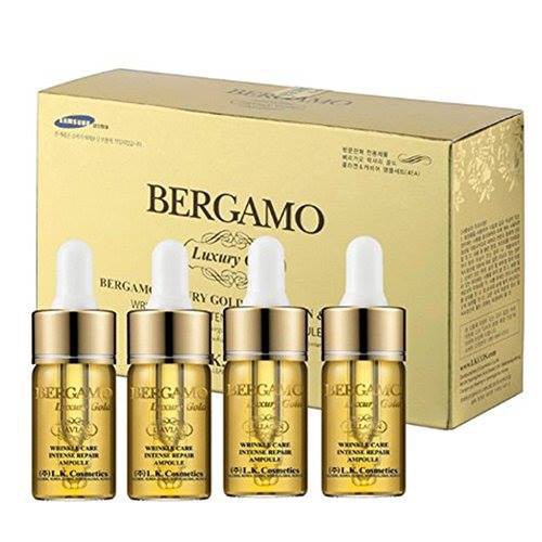 Chính hãng- Bộ tinh chất dưỡng chống nhăn và làm sáng da Bergamo Luxury Gold Collagen Serum & Caviar 13ml x 4, 13ml x 20
