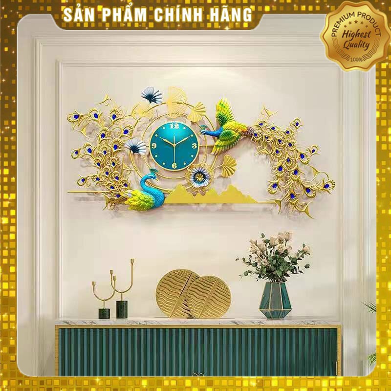 Đồng Hồ Treo Tường Chim Công Chính Hãng Lianzhuang 074
