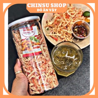 Khô mực hấp nước cốt dừa xé sợi CHINSU 300g đồ ăn vặt Hà Nội mực khô hấp nước dừa-CHINSUSHOP