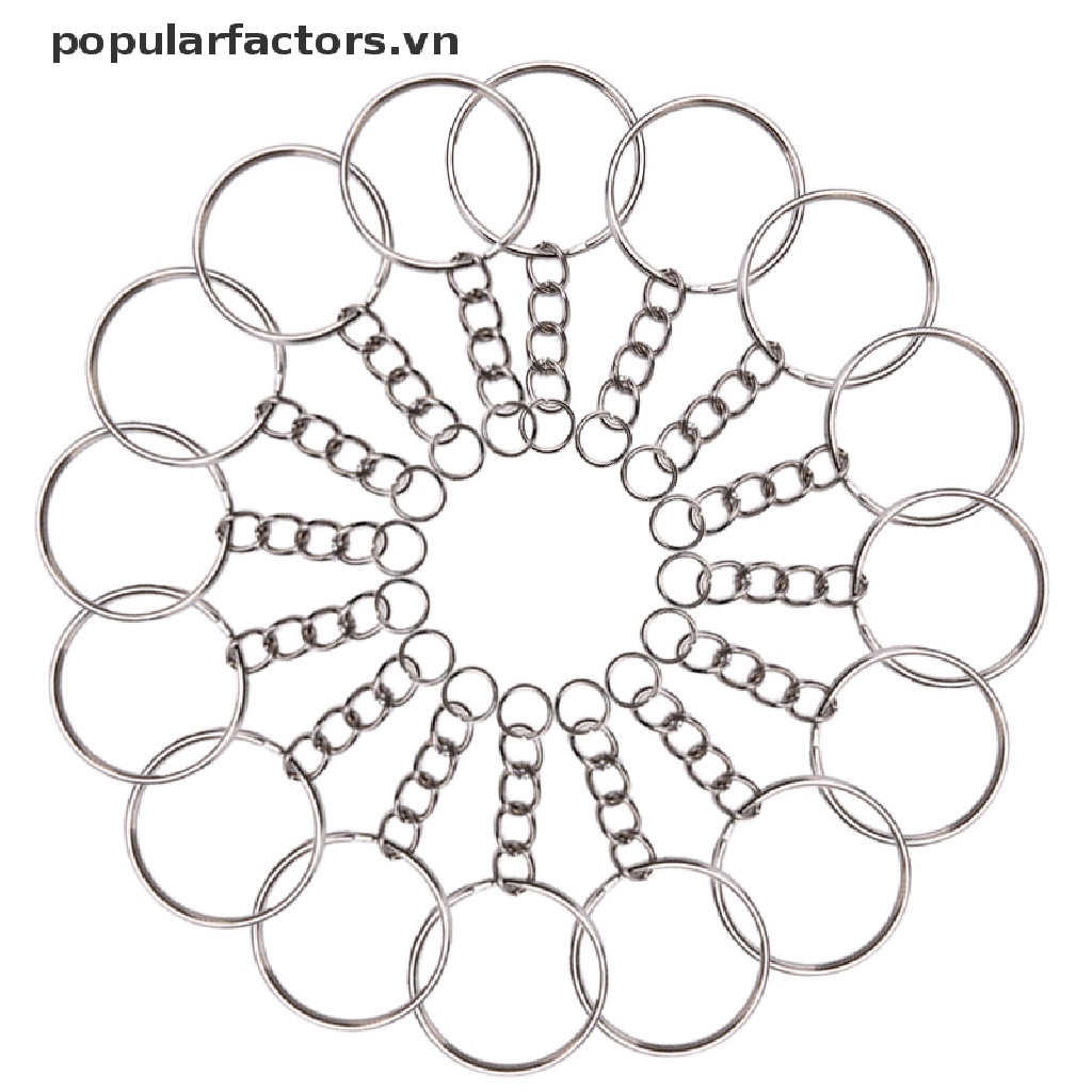 Set 100 Vòng Nhẫn Móc Chìa Khóa / Làm Trang Sức Thủ Công DIY