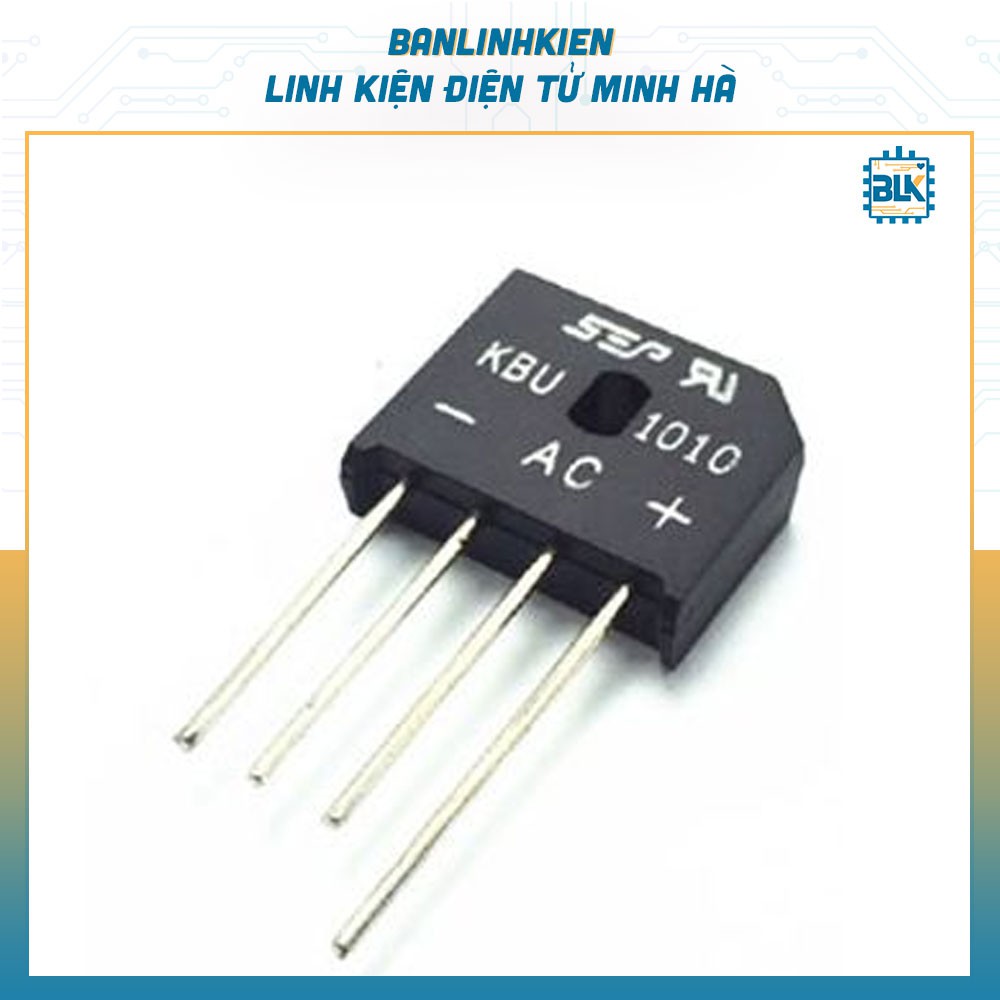 Diode Cầu 10A 1000V KBU1010