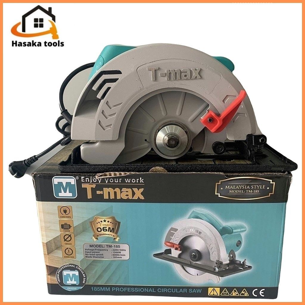 Máy cắt bàn gỗ Tmax TM185,công suất 1500W,máy cưa gỗ bàn cầm tay mini