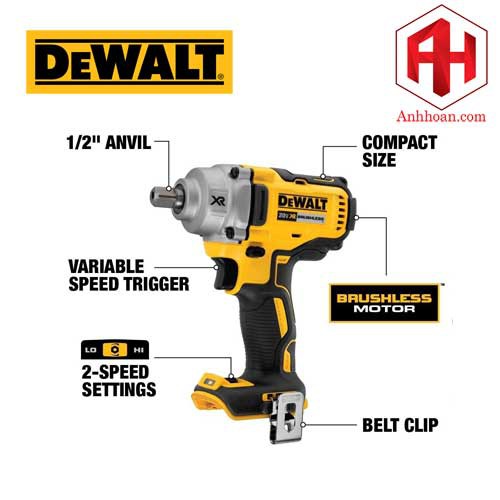 Thân Máy vặn bulong dùng pin DeWALT 18V DCF894N-KR