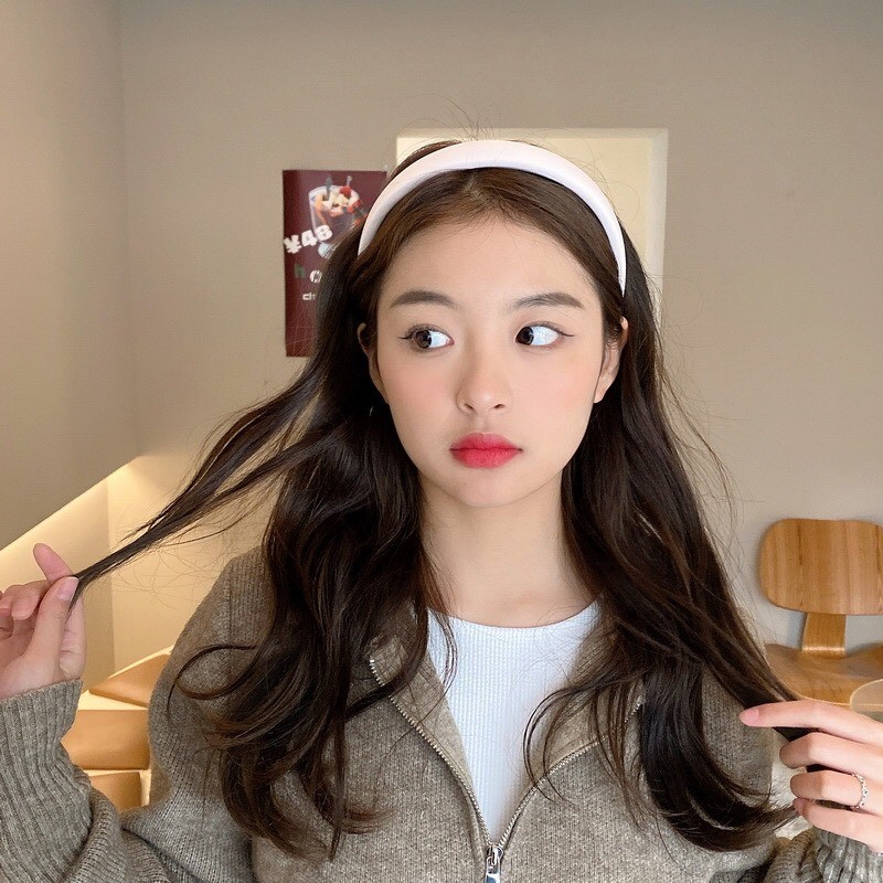 (Mới về)Băng đô cài tóc bằng xốp nhiều màu phong cách Hàn Quốc Tatitava