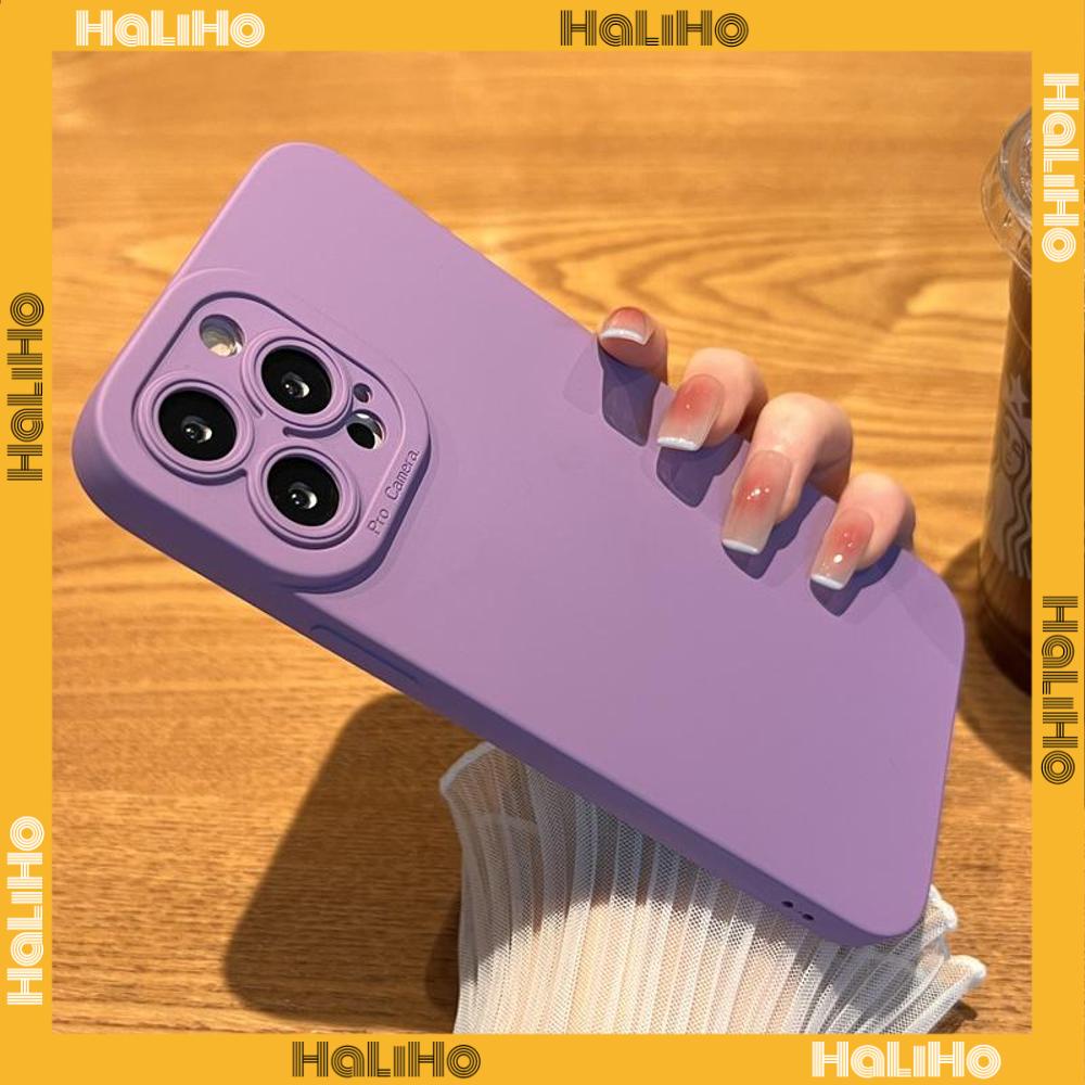 Ốp điện thoại silicone mềm màu trơn chống sốc bảo vệ camera thích hợp cho iPhone 14 Max 13 ProMax 12 ProMax 11 7Plus XR