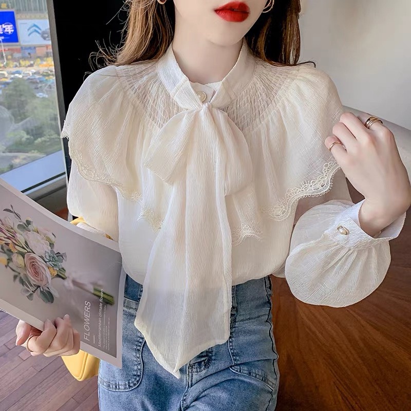 ⚡BÁN SỈ⚡Áo sơ mi bèo 2 lớp viền ren